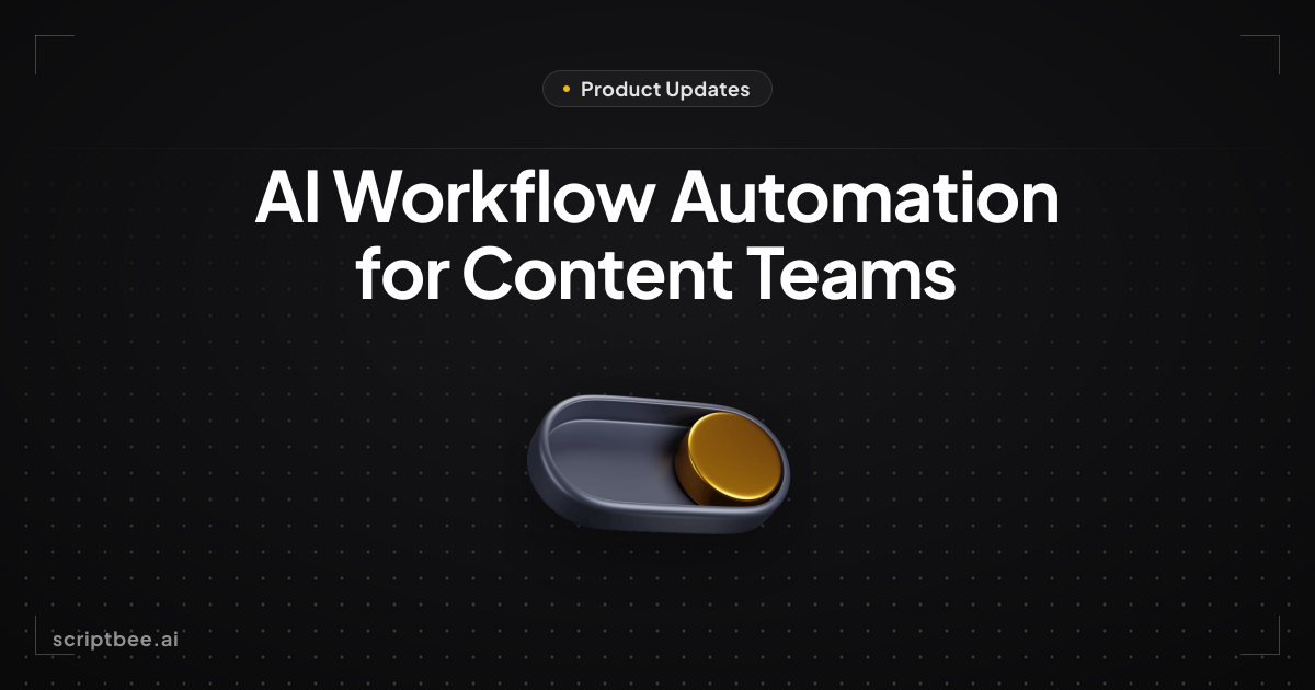 AI Workflow Automation for Content Teams