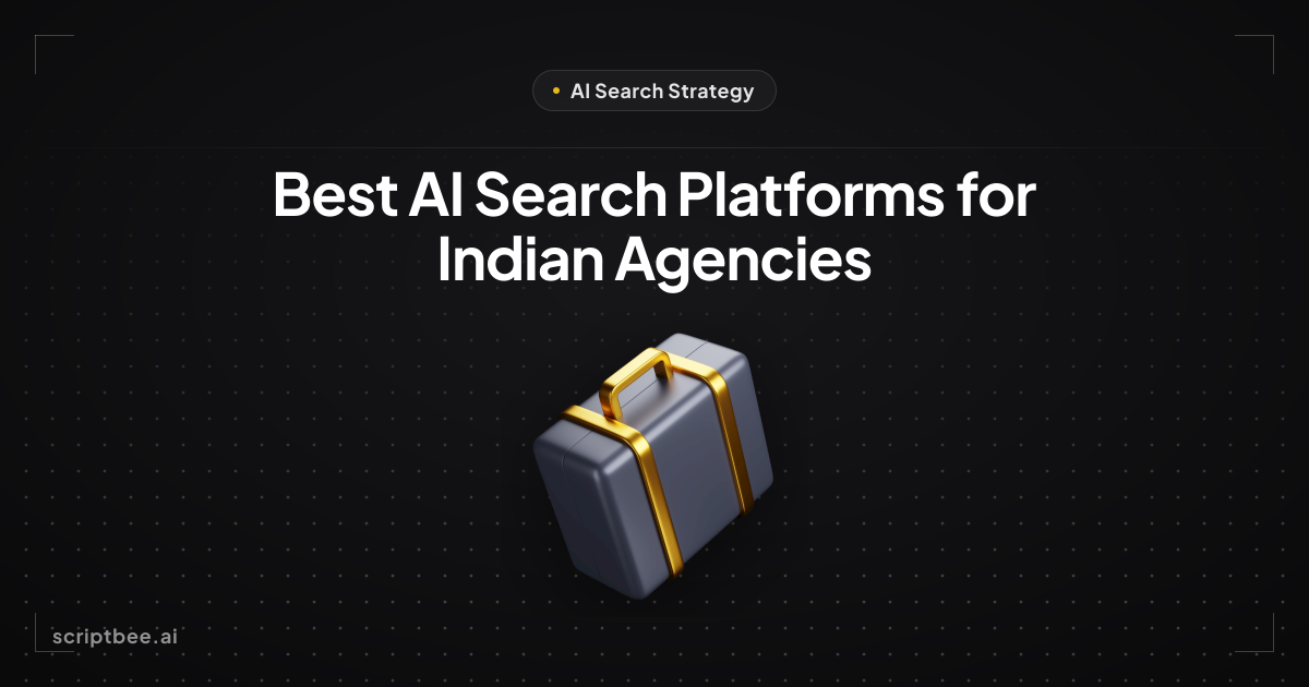 Best AI search analytics platforms for marketing agencies in India 2026